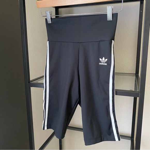 adidas Pants - Adidas Womens 3 Stripe Biker Shorts